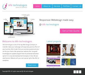Ilife Academy Student Web Portfolio in Web Design